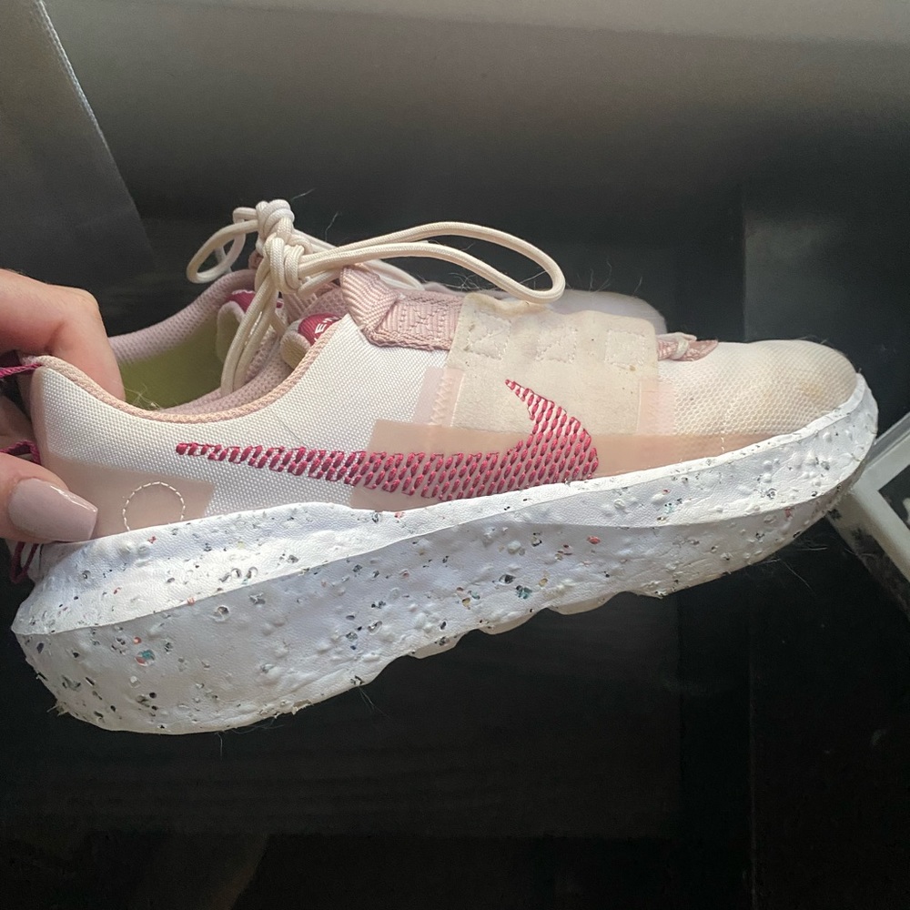 Nike crater impact shows in pink